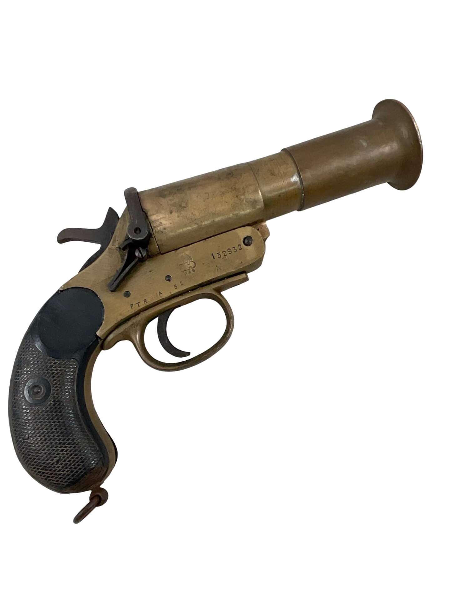 WW1 British Webley and Scott Brass Flare Pistol Dated 1918 ANTIQUE NO PERMIT REQUIRED WW1 British Webley and Scott Brass Flare Pistol Dated 1918 ANTIQUE NO PERMIT REQUIRED