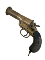 WW1 British Webley and Scott Brass Flare Pistol Dated 1918 ANTIQUE NO PERMIT REQUIRED
