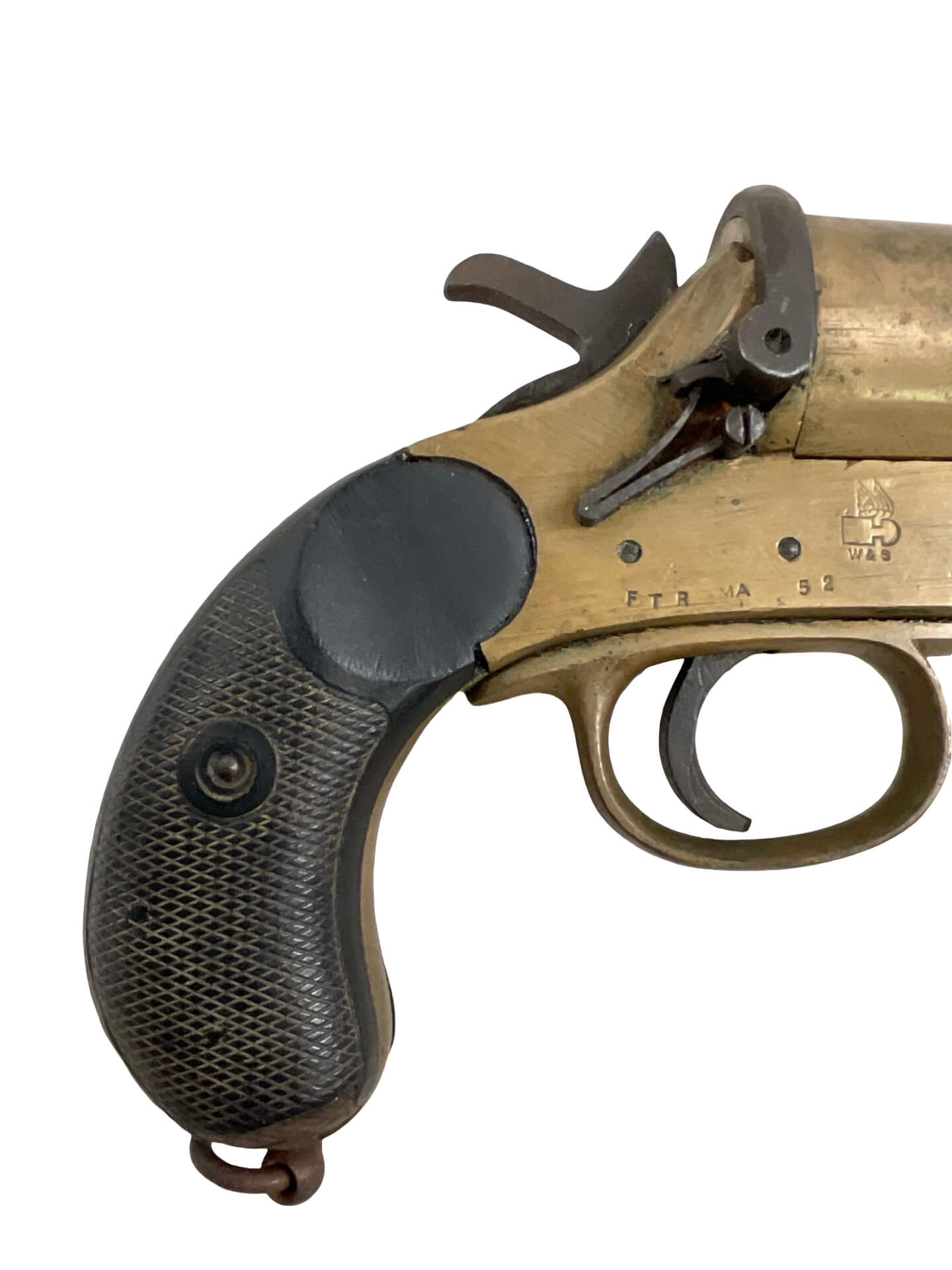 WW1 British Webley and Scott Brass Flare Pistol Dated 1918 ANTIQUE NO PERMIT REQUIRED WW1 British Webley and Scott Brass Flare Pistol Dated 1918 ANTIQUE NO PERMIT REQUIRED