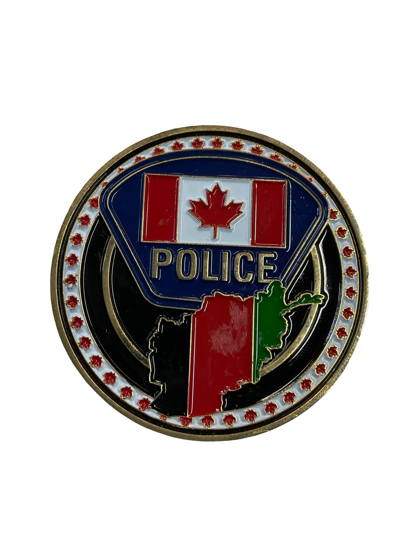 Canadian Afghanistan NTM-A NATO-OTAN Police Challenge Coin Canadian Afghanistan NTM-A NATO-OTAN Police Challenge Coin