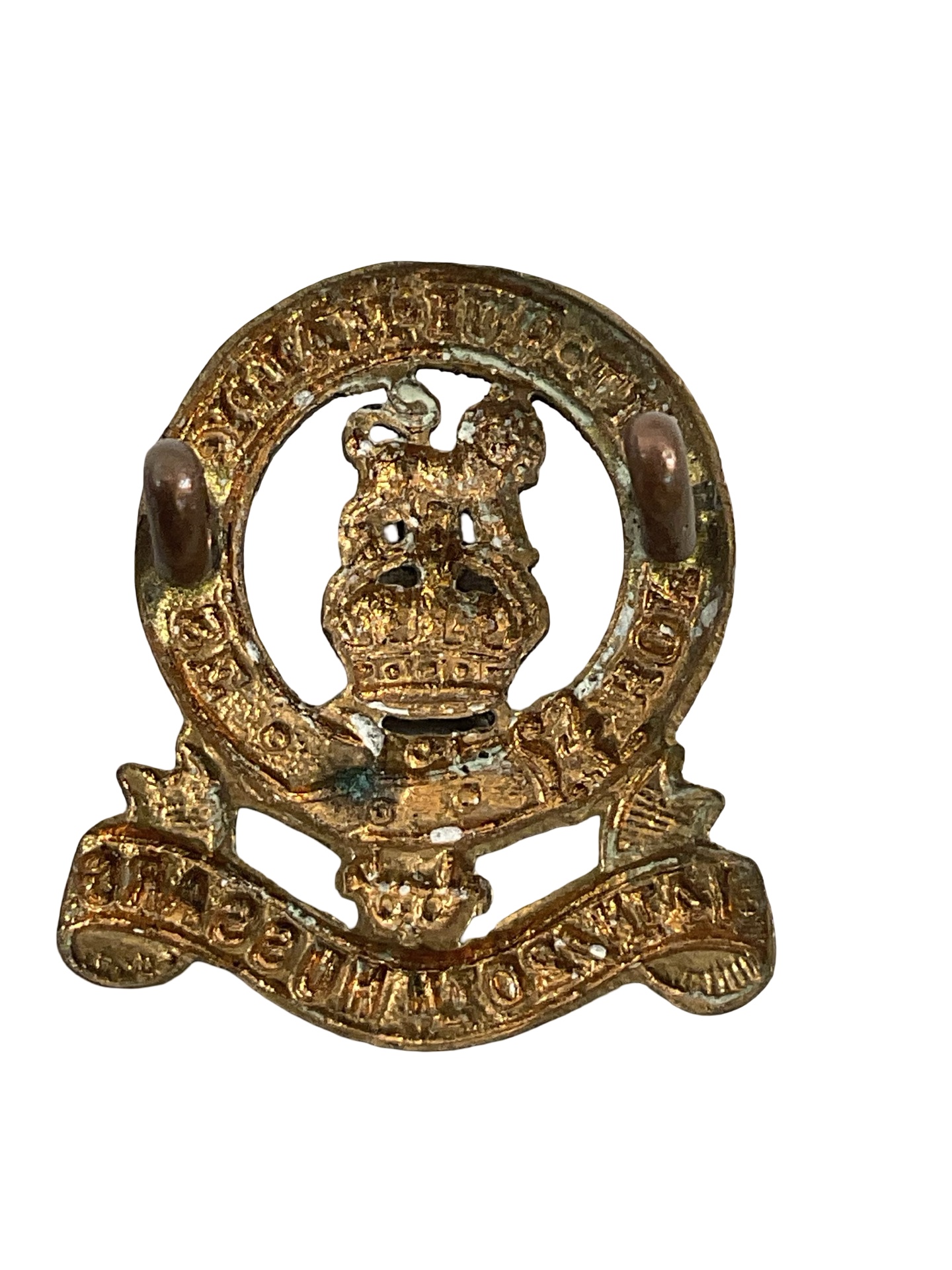 WW1 British BEF 14th/20th Hussars Collar Insignia Single WW1 British BEF 14th/20th Hussars Collar Insignia Single