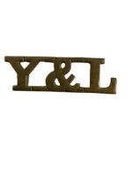 WW1 British BEF York and Lancaster Regiment Shoulder Title Insignia Single