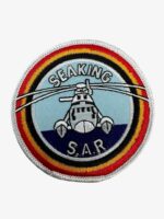 Belgian Air Force Sea King S.A.R. Search and Rescue Helicopter Patch