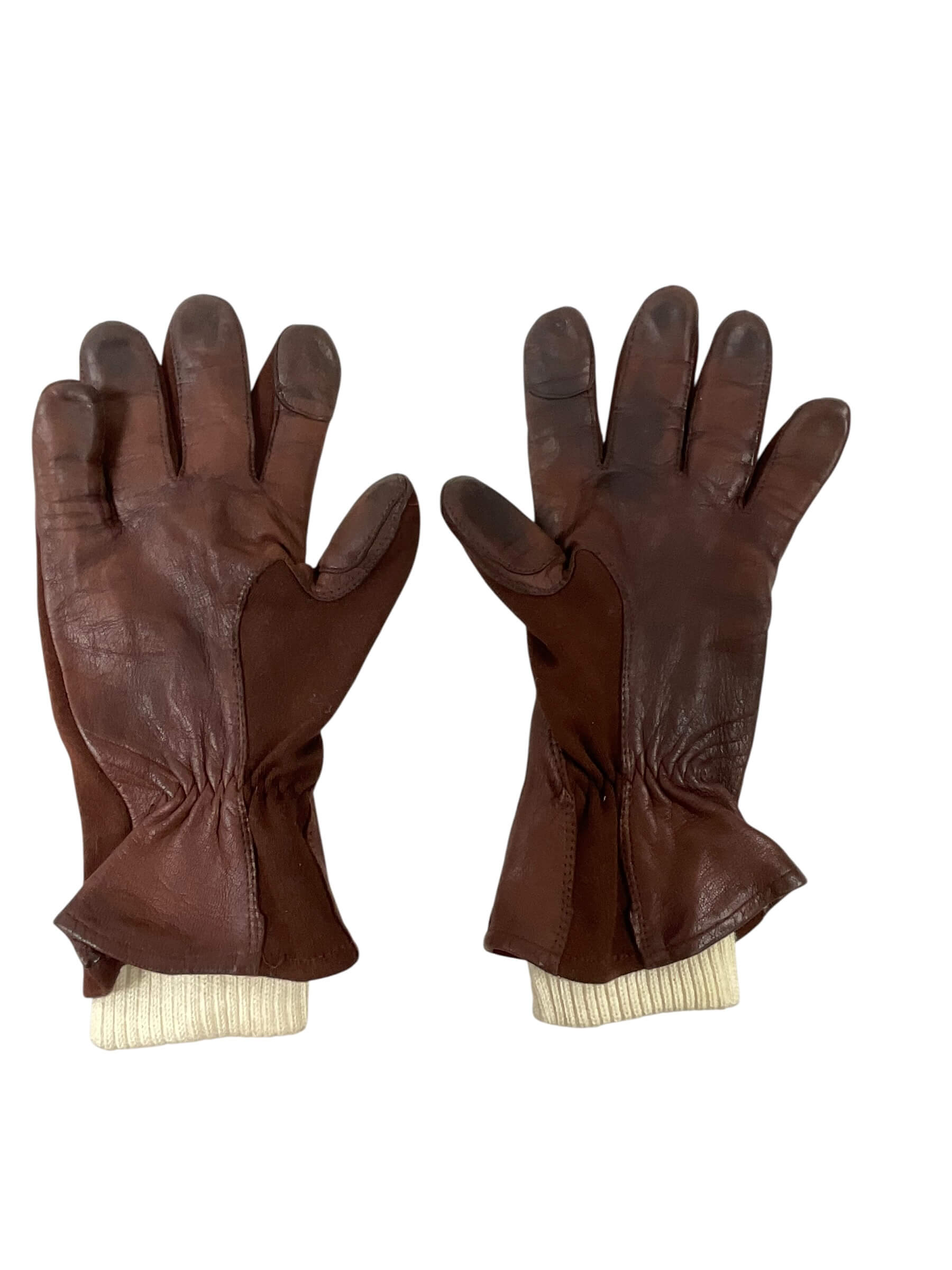 Canadian Forces Brown Leather Flight Gloves With Liners Size Medium Canadian Forces Brown Leather Flight Gloves With Liners Size Medium