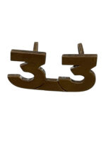WW1 Canadian CEF 33 Shoulder Number Insignia Single
