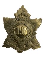 WW1 Canadian CEF 193rd Battalion Cap Badge