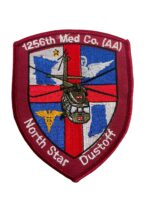 US Army 1256th Medical Company Air Ambulance North Star Dustoff Helicopter Patch US Army 1256th Medical Company Air Ambulance North Star Dustoff Helicopter Patch