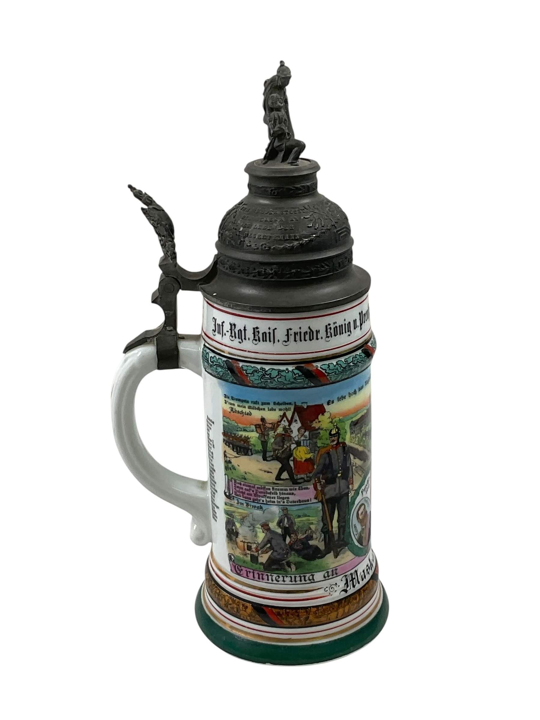 WW1 Imperial German 7th Wurttemberg Beer Stein WW1 Imperial German 7th Wurttemberg Beer Stein