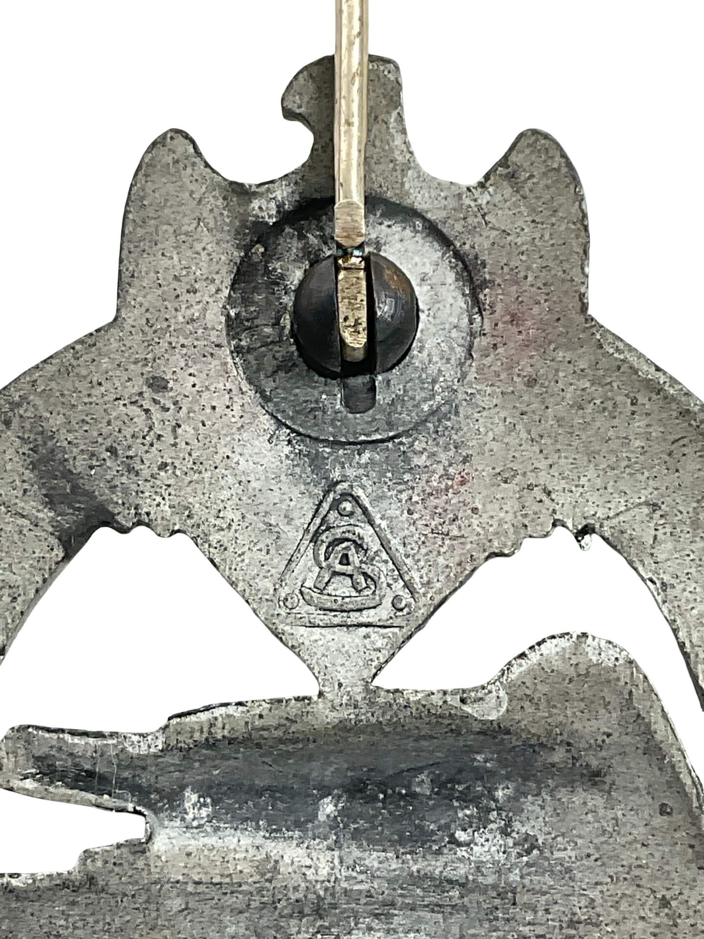 WW2 German Silver Panzer Assault Badge Maker Adolf Schole Silver Zinc WW2 German Silver Panzer Assault Badge Maker Adolf Schole Silver Zinc