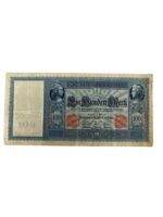 WW1 Imperial German 100 Mark Reichs Banknote Dated 1910