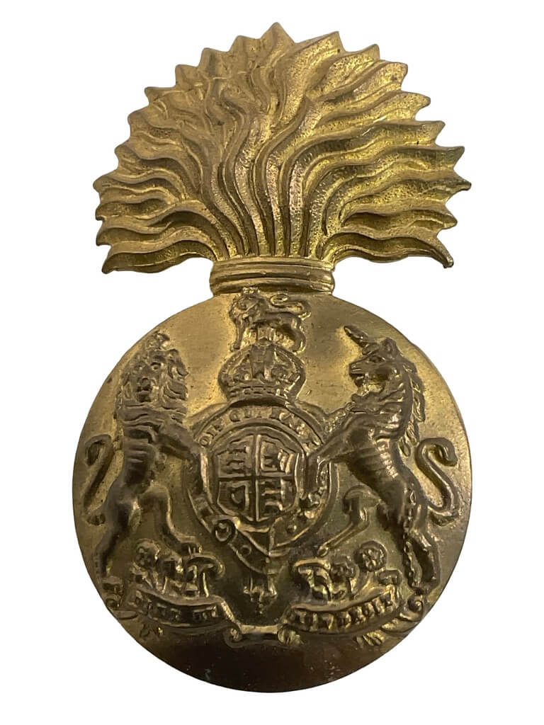 WW2 British Royal Scots Fusiliers Cap Badge WW2 British Royal Scots Fusiliers Cap Badge