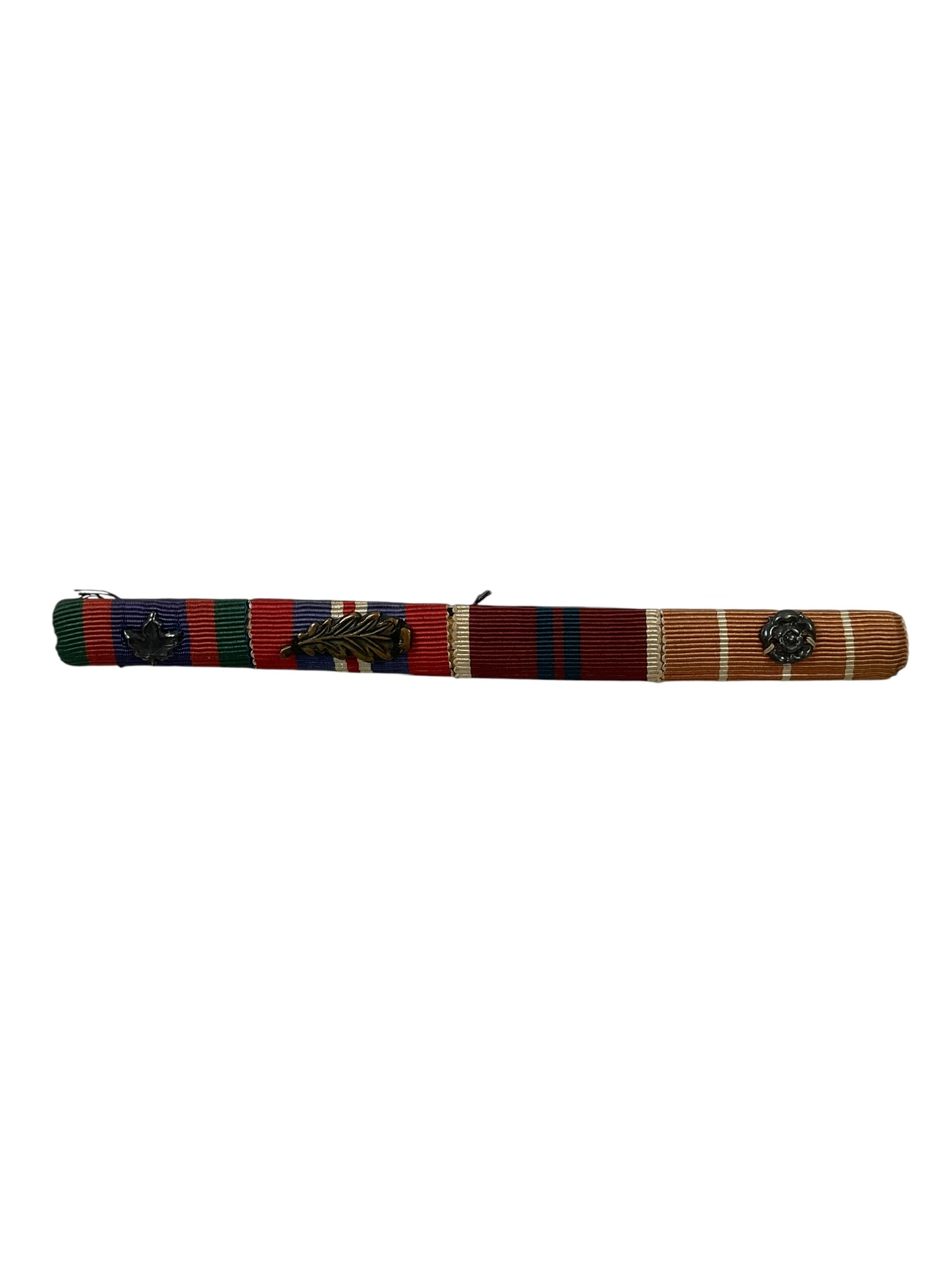 WW2 Canadian 4 Place Medal Ribbon Bar WW2 Canadian 4 Place Medal Ribbon Bar