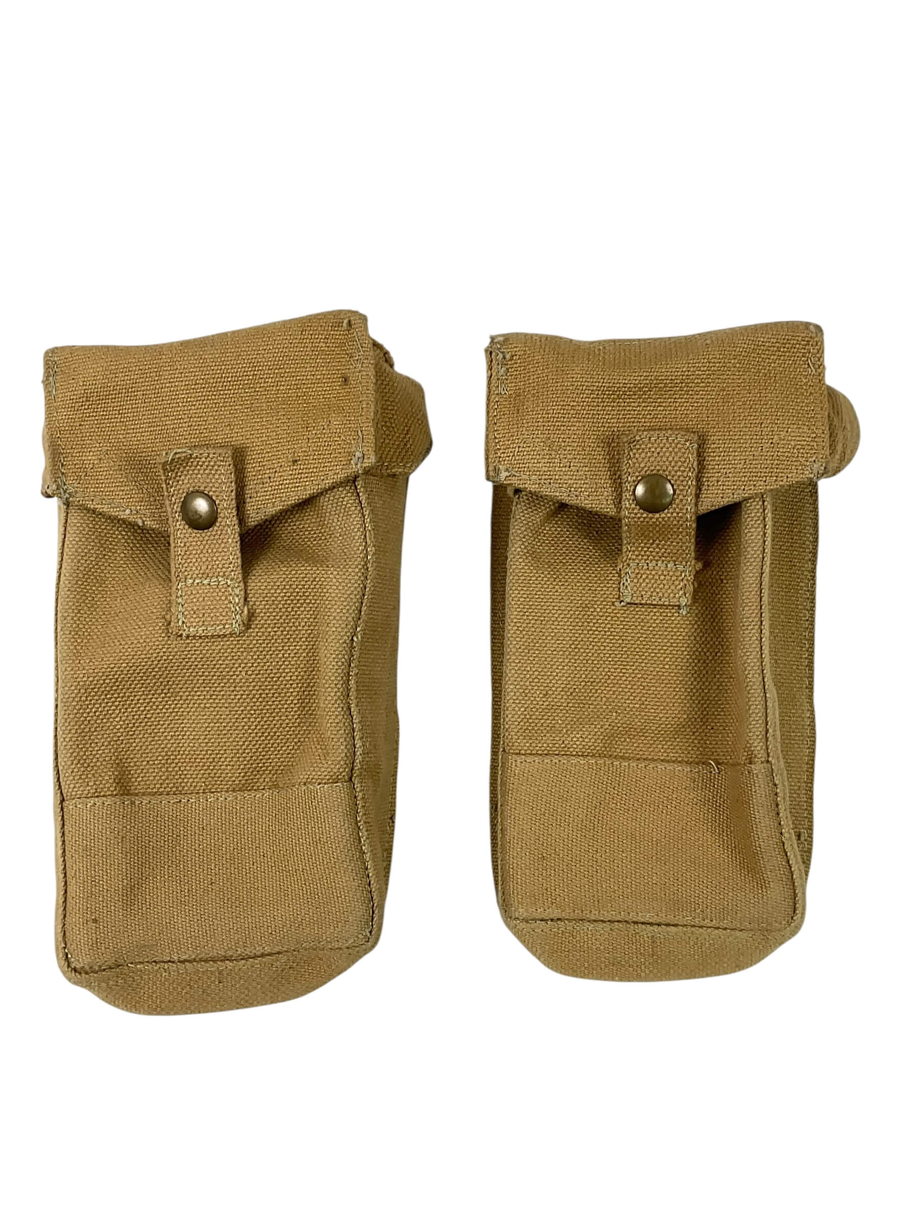 WW2 Canadian Army P37 Small Basic Pouches C Broad Arrowed Pair WW2 Canadian Army P37 Small Basic Pouches C Broad Arrowed Pair