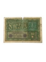 German Riechs Banknote 50 Mark Dated 1919