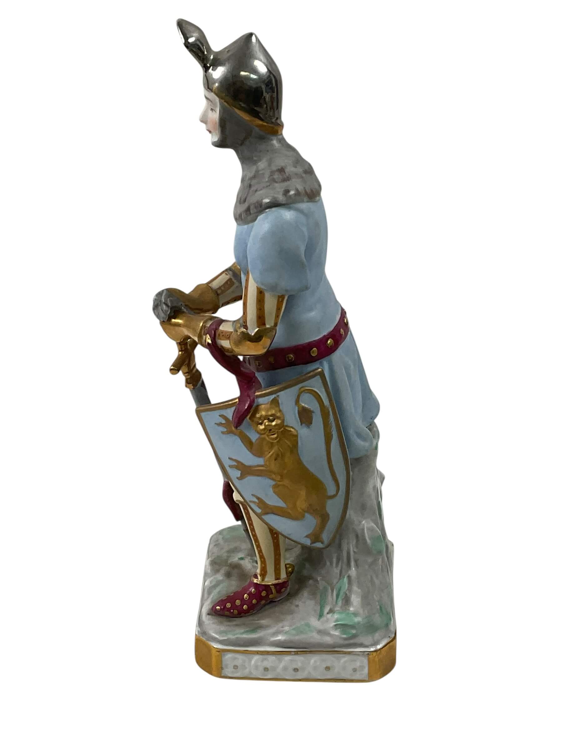 Sitzendorf Porcelain Knight 1890 9" Tall Sitzendorf Porcelain Knight 1890 9" Tall