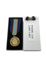 Royal Canadian Air Cadet Service Medal With Ribbon Bar Full Size In Box
