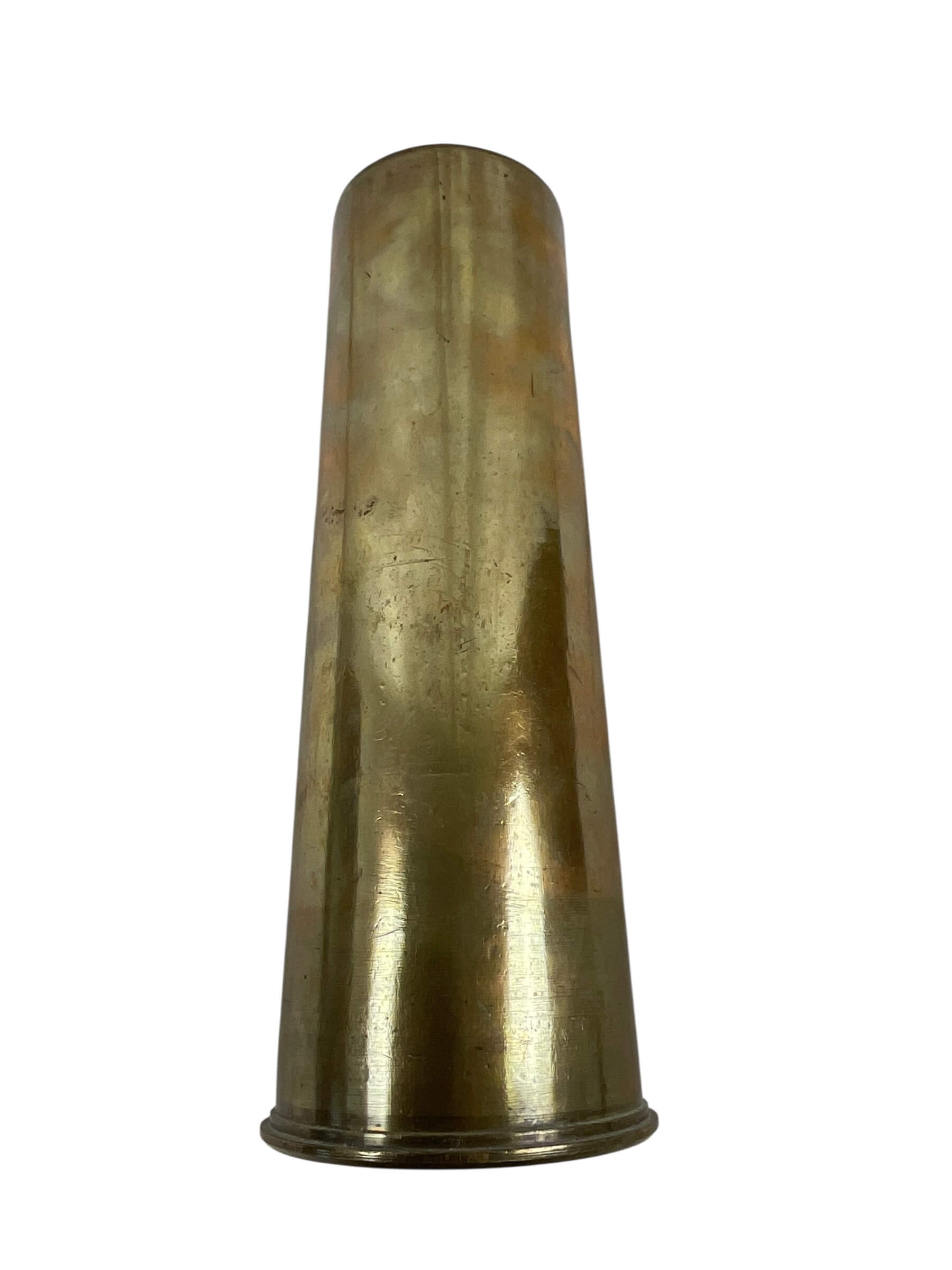 WW1 British BEF 18 Pounder Shell Casing Dated 1916 INERT WW1 British BEF 18 Pounder Shell Casing Dated 1916 INERT