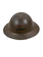 WW1 Canadian CEF 1st Mortar Machine Gun Div Marked Helmet With Liner and Chin Strap