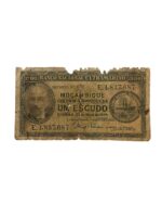 WW2 Mozambique Portuguese Colony 1 Escudo Banknote Dated 1944