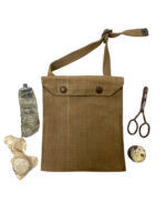WW2 British Army Folding Bicycle Tire Repair Kit With Contents Dated 1944
