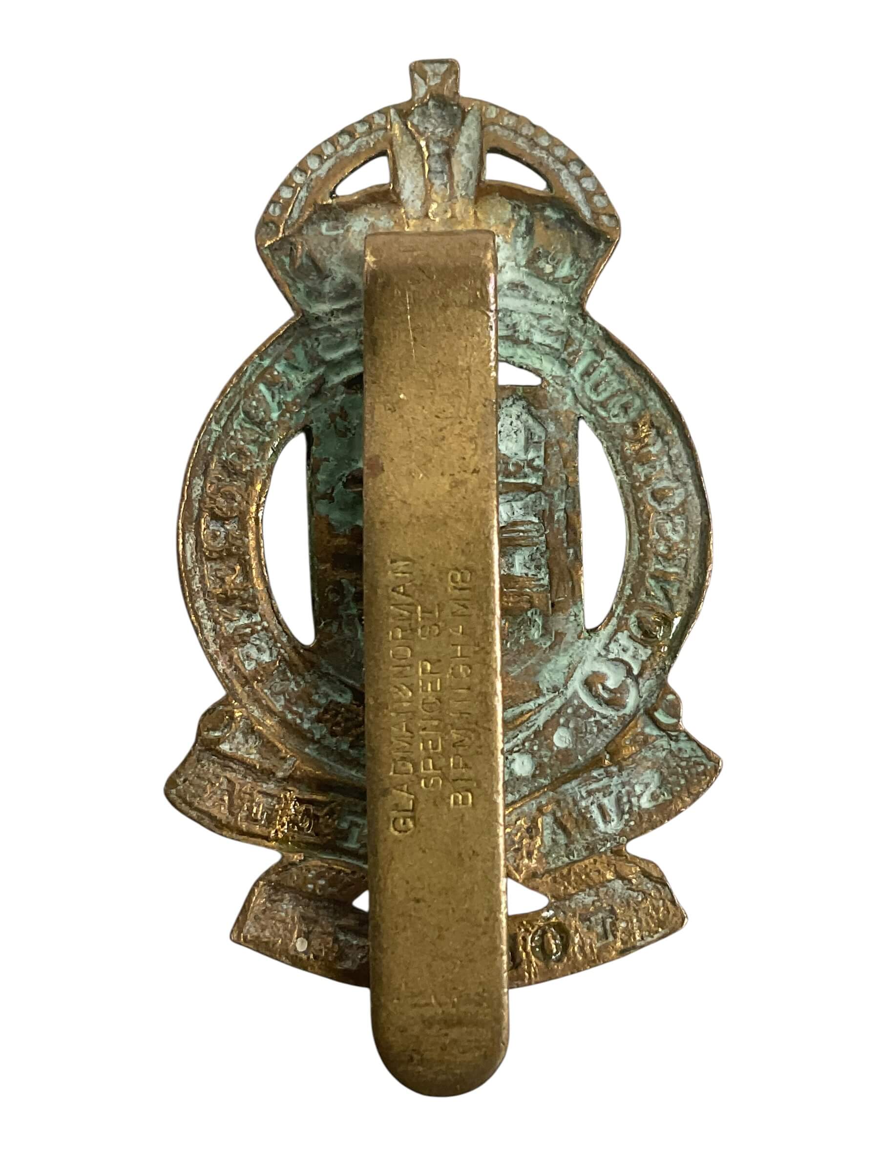 WW2 British Royal Army Ordnance Corps RAOC Cap Badge WW2 British Royal Army Ordnance Corps RAOC Cap Badge
