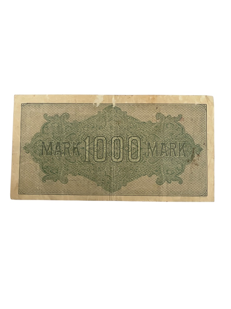 German 1000 Reichsmark Banknote Dated 1923 German 1000 Reichsmark Banknote Dated 1923