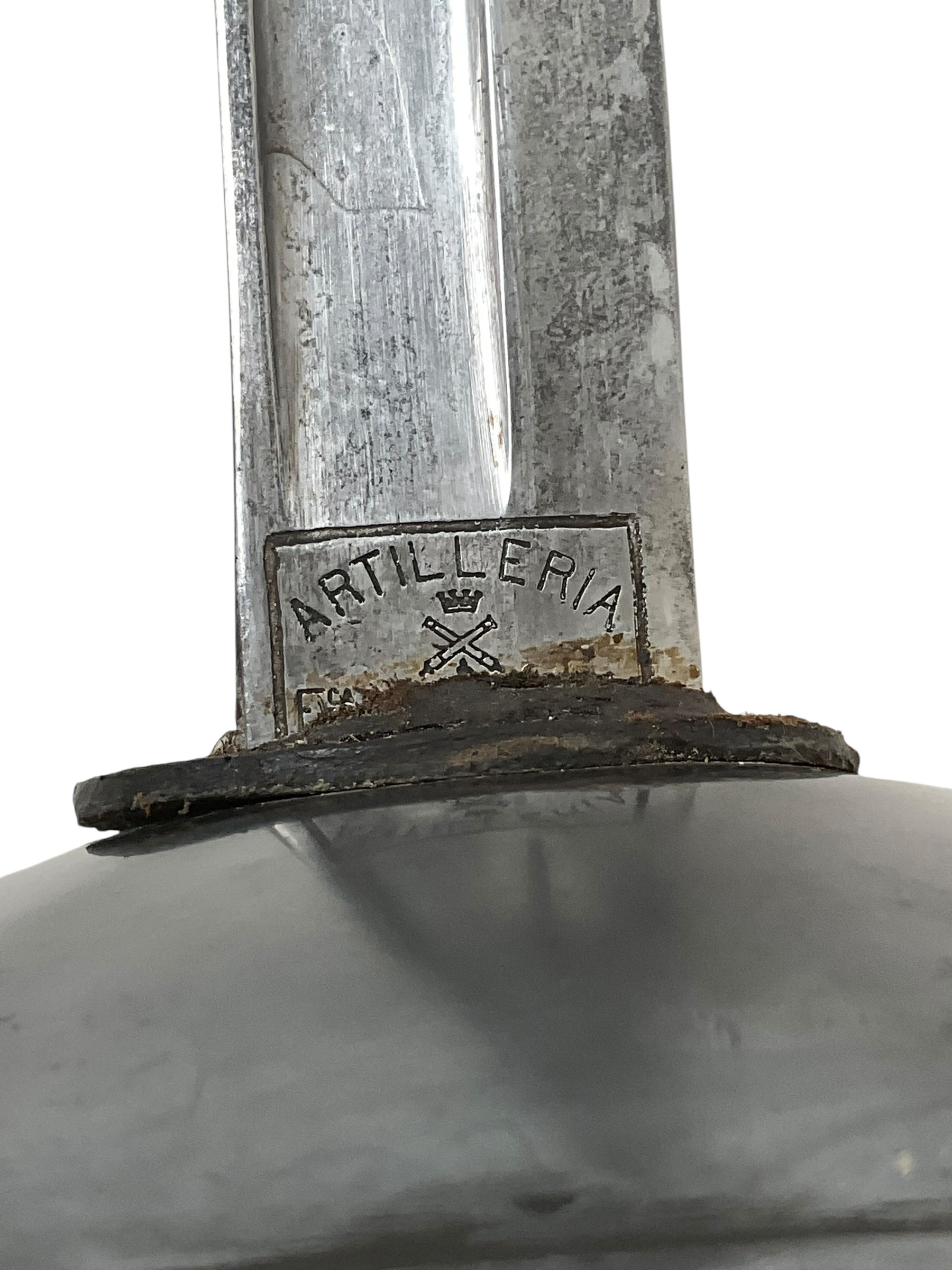 Spanish Artillery 1907 Model Sword With Scabbard Spanish Artillery 1907 Model Sword With Scabbard