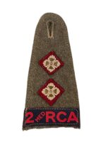 WW2 Canadian 2nd Medium RCA Lieutenant Shoulder Board Insignia Single