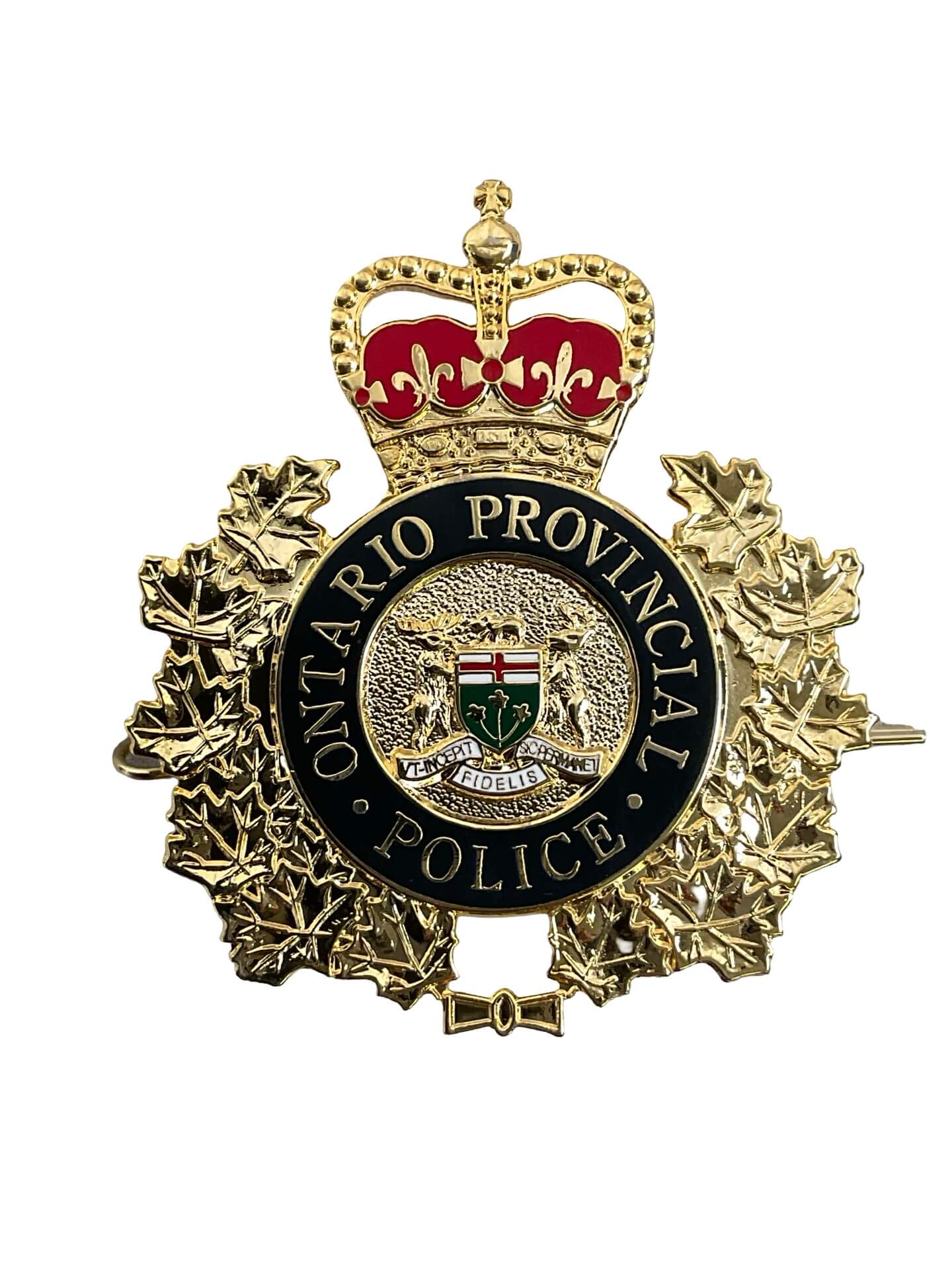 Canadian Ontario Provincial Police OPP Metal Cap Badge Canadian Ontario Provincial Police OPP Metal Cap Badge