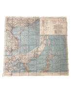 WW2 US USAAF Silk Escape Map Japan and South China Seas No C-52 and C-53 1945 Dated 33" X 31"