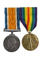 WW1 Canadian CEF Medal Group Pair CRT Full Size Named Dagger