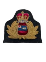 British Royal Navy Meteorological Officer's Bullion Wire Cap Badge