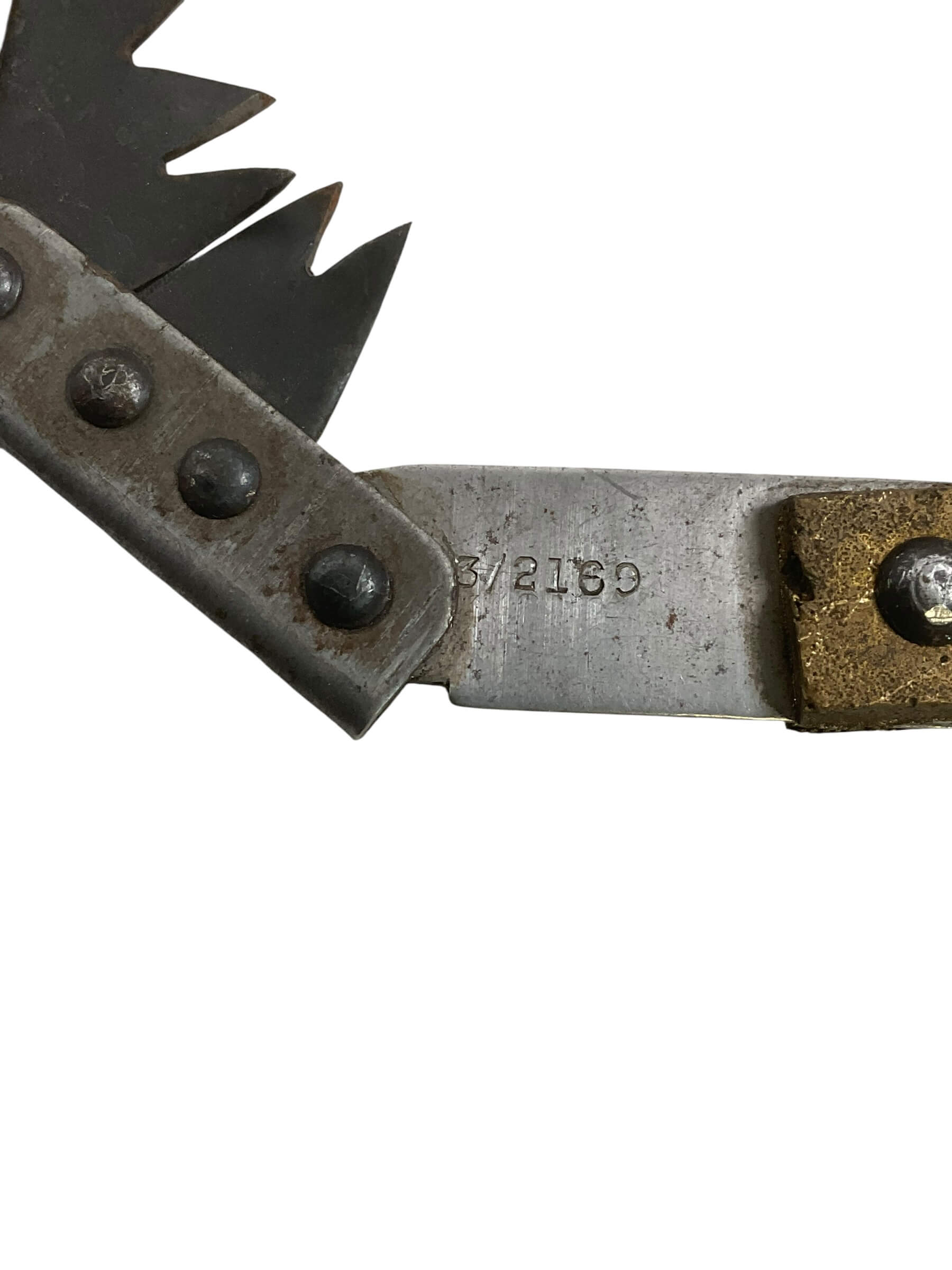 WW2 British Collapsible Saw Dated 1944 In 1943 Dated Pouch WW2 British Collapsible Saw Dated 1944 In 1943 Dated Pouch