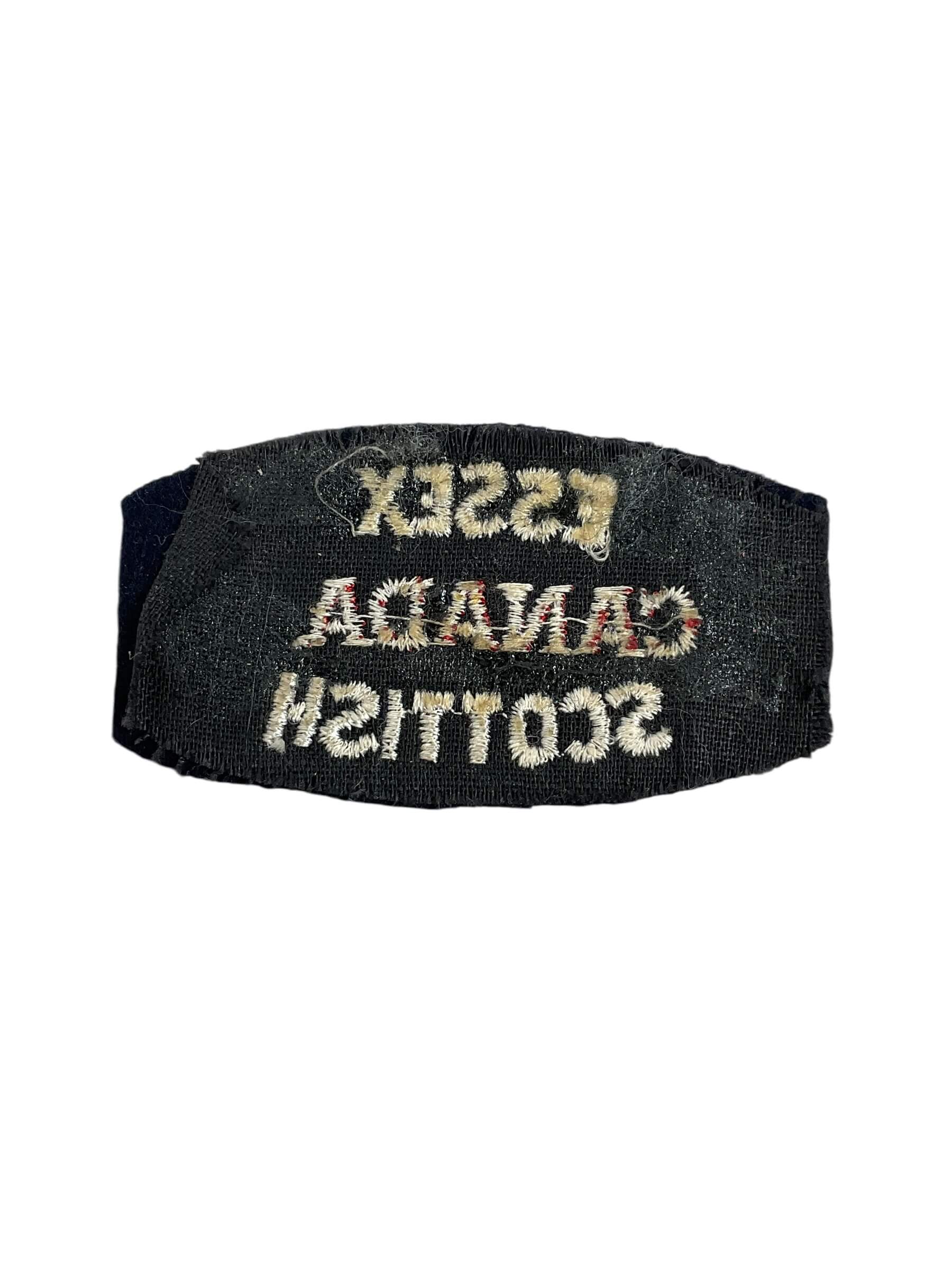 WW2 Canadian Essex Scottish Canada Shoulder Title Insignia Single (2) WW2 Canadian Essex Scottish Canada Shoulder Title Insignia Single (2)