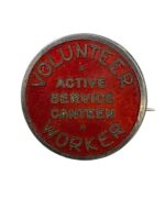 WW2 Canadian Active Service Canteen Volunteer Worker Lapel Pin Sterling