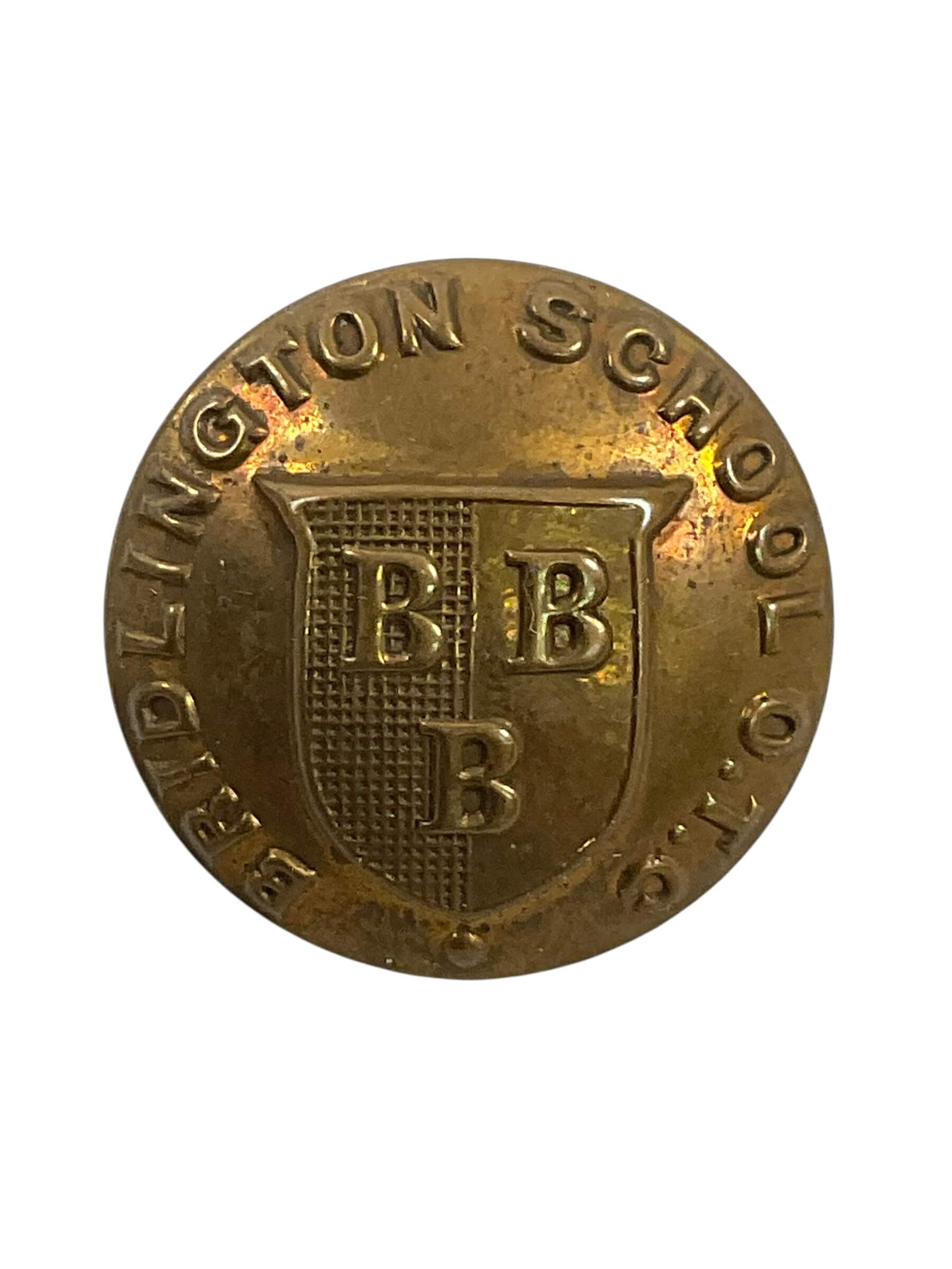 WW2 British Bridlington School OTC Yorkshire Brass Button WW2 British Bridlington School OTC Yorkshire Brass Button