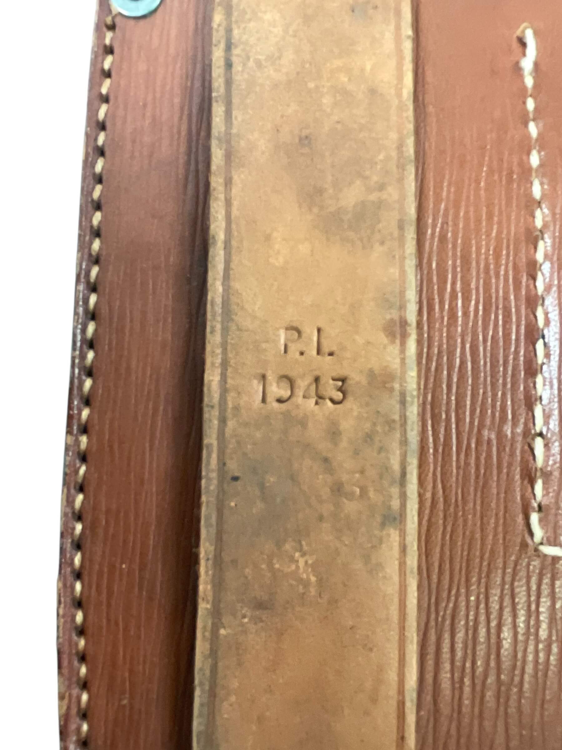 WW2 British Collapsible Saw Dated 1944 In 1943 Dated Pouch WW2 British Collapsible Saw Dated 1944 In 1943 Dated Pouch