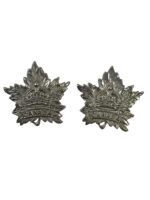 WW2 Canadian General List Collars Insignia Pair Plated WW2 Canadian General List Collars Insignia Pair Plated