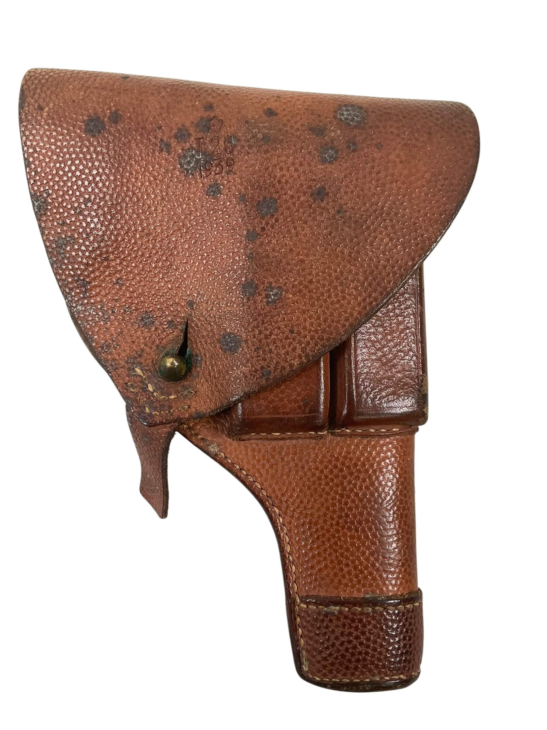 WW2 Swiss Leather Holster Dated 1939 WW2 Swiss Leather Holster Dated 1939