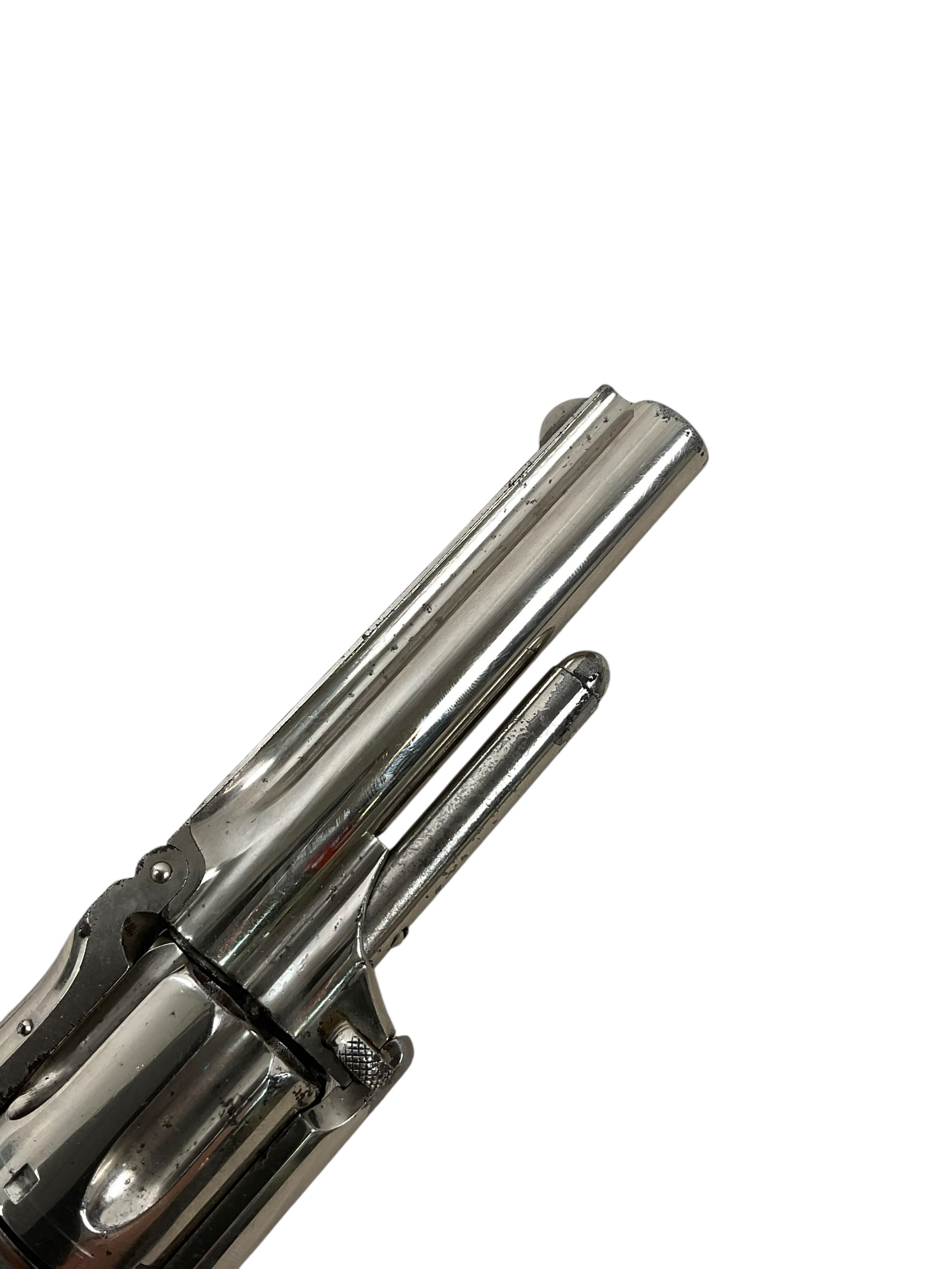 Smith and Wesson 1 1/2 5-Shot Revolver .32 Rimfire Nickeled Ivory Grips 2nd Model ANTIQUE NO PERMIT REQUIRED Smith and Wesson 1 1/2 5-Shot Revolver .32 Rimfire Nickeled Ivory Grips 2nd Model ANTIQUE NO PERMIT REQUIRED
