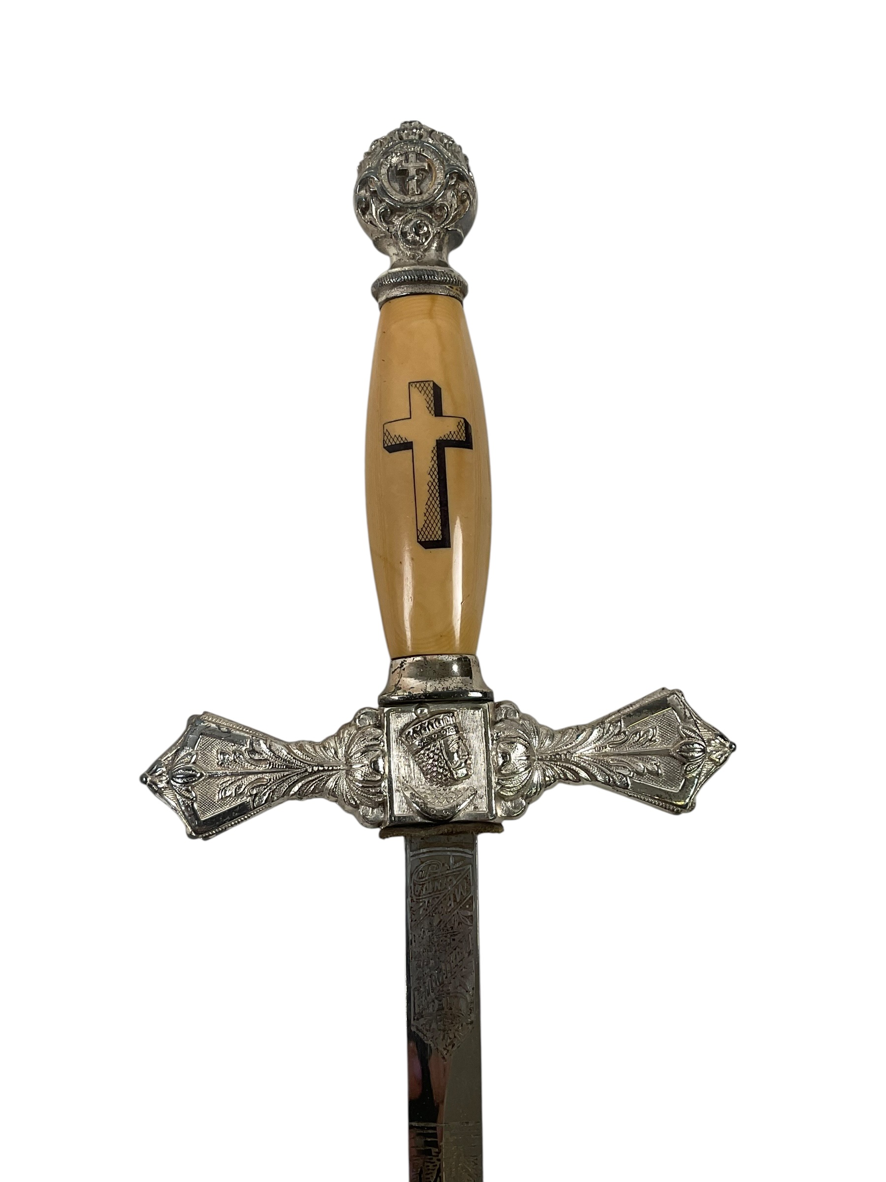 Masonic Knights Templar Sword With Scabbard Masonic Knights Templar Sword With Scabbard