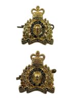 Royal Canadian Mounted Police RCMP Collars Insignia Pair Royal Canadian Mounted Police RCMP Collars Insignia Pair