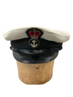 Canadian RCN Navy Petty Officer's White Top Peak Cap Hat Size 7 1/8