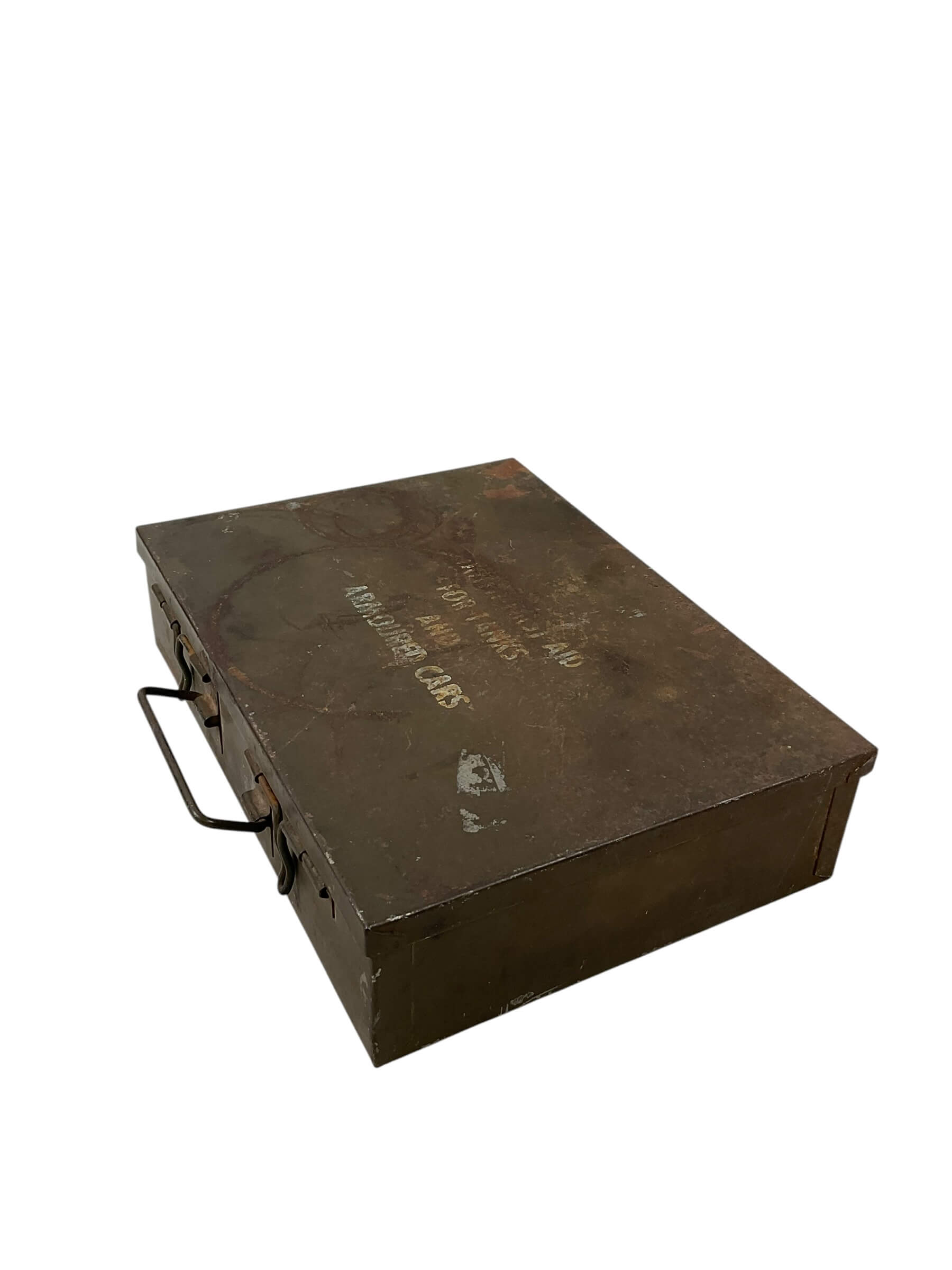 WW2 British First Aid Box For Tanks and Armoured Cars Dated 1943 EMPTY WW2 British First Aid Box For Tanks and Armoured Cars Dated 1943 EMPTY