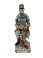Sitzendorf Porcelain Knight 1890 9" Tall Sitzendorf Porcelain Knight 1890 9" Tall