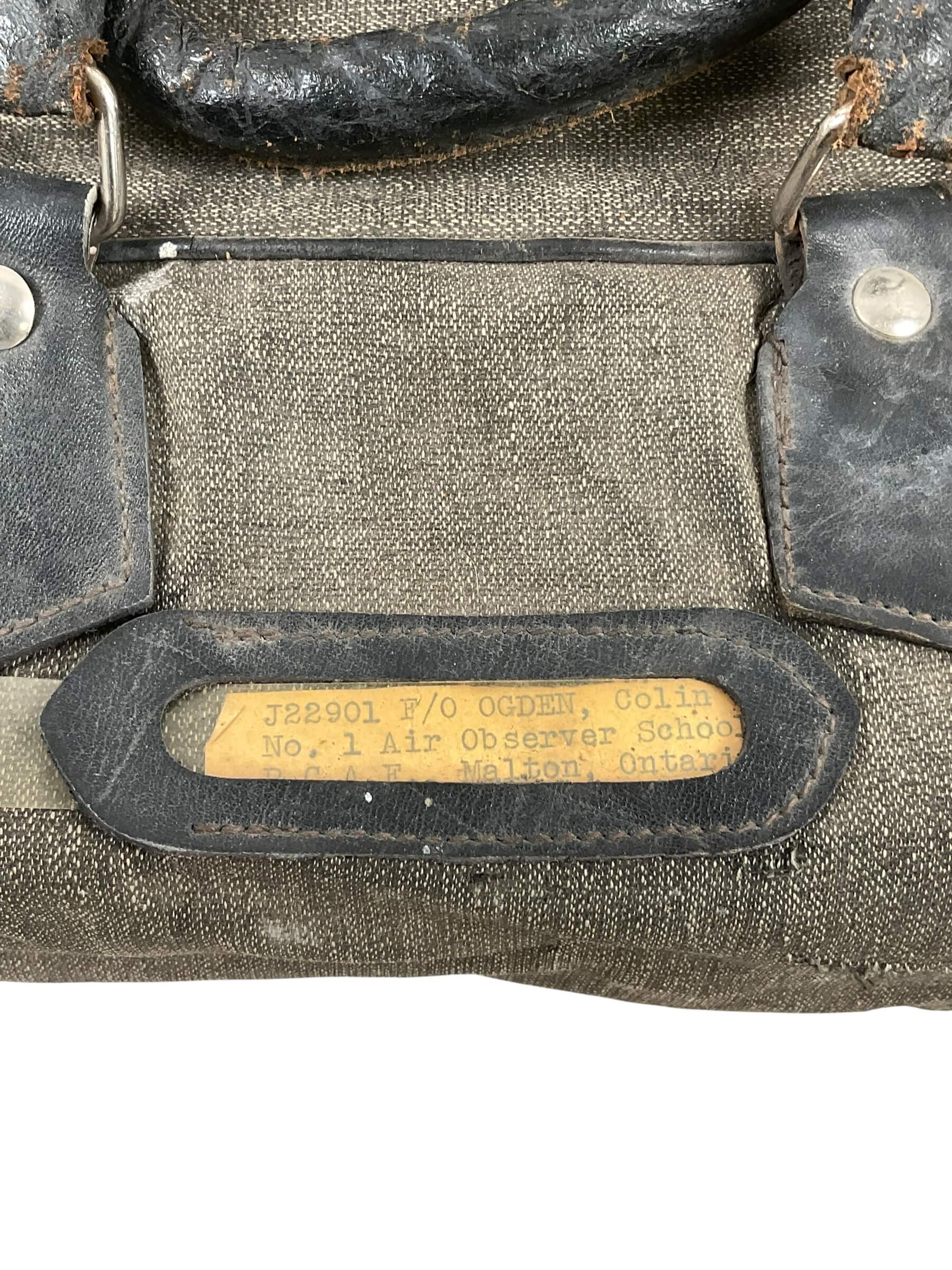 WW2 Canadian RCAF No 1 AOS Officer's Personal Kit Named WW2 Canadian RCAF No 1 AOS Officer's Personal Kit Named
