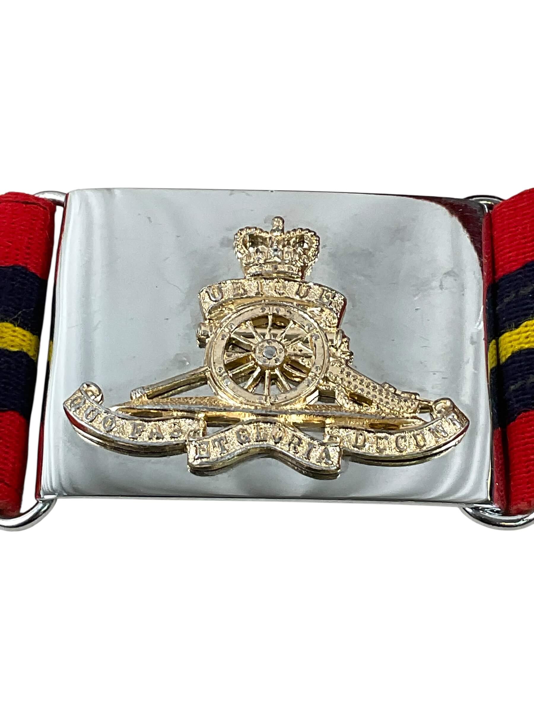 British Royal Artillery Stable Belt with Buckle Maker Hobson and Sons British Royal Artillery Stable Belt with Buckle Maker Hobson and Sons