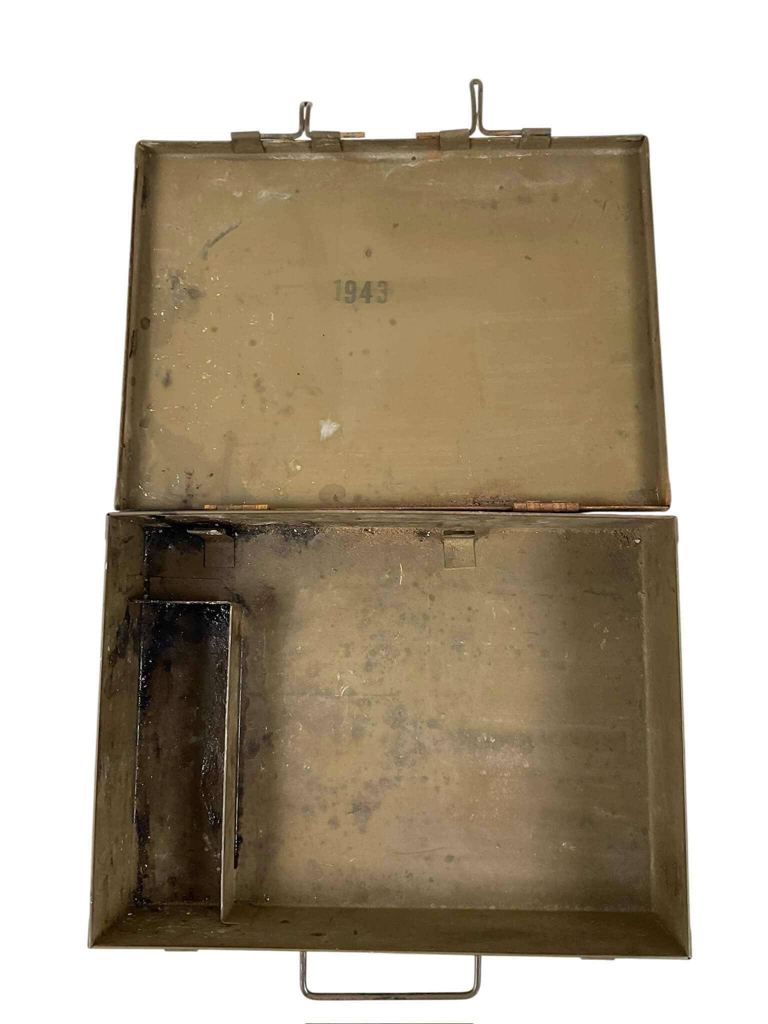 WW2 British First Aid Box For Tanks and Armoured Cars Dated 1943 EMPTY WW2 British First Aid Box For Tanks and Armoured Cars Dated 1943 EMPTY