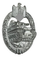 WW2 German Silver Panzer Assault Badge Maker Adolf Schole Silver Zinc WW2 German Silver Panzer Assault Badge Maker Adolf Schole Silver Zinc