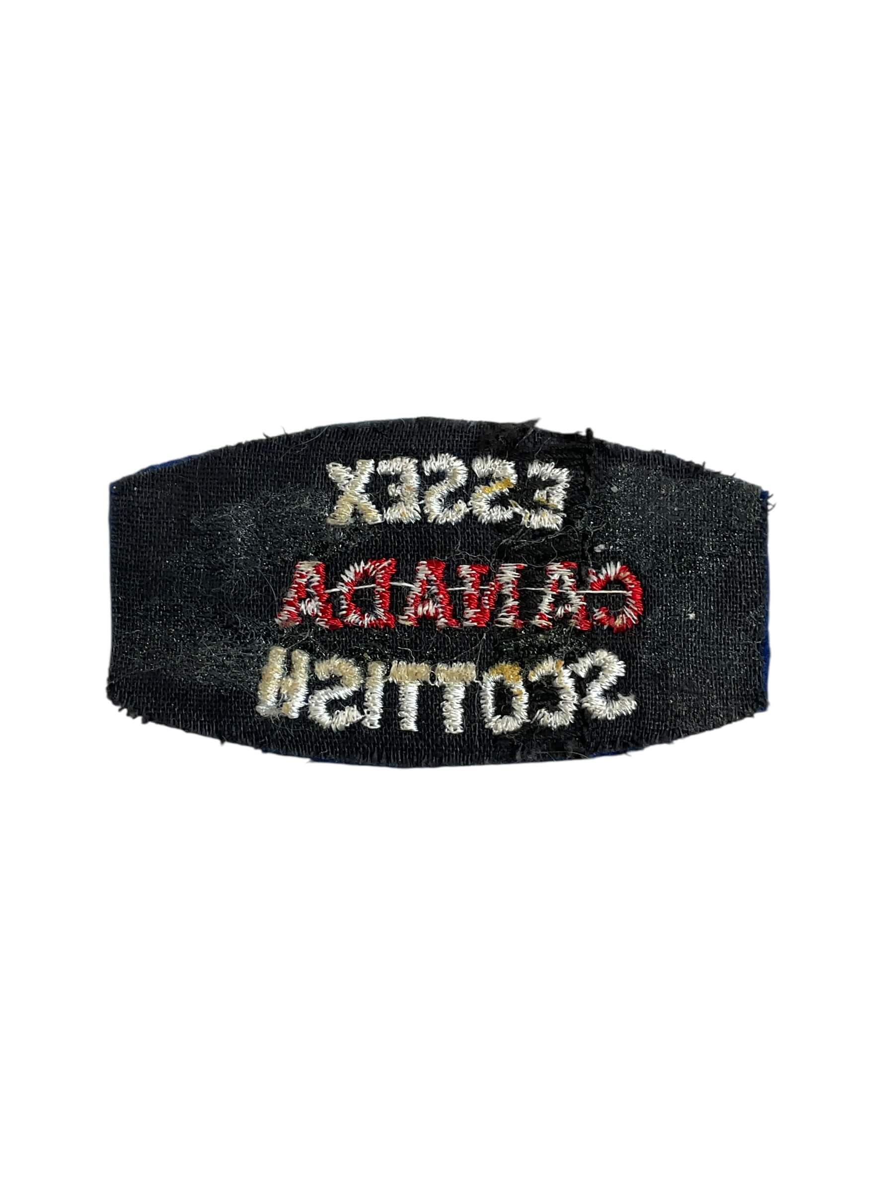WW2 Canadian Essex Scottish Canada Shoulder Title Insignia Single (3) WW2 Canadian Essex Scottish Canada Shoulder Title Insignia Single (3)